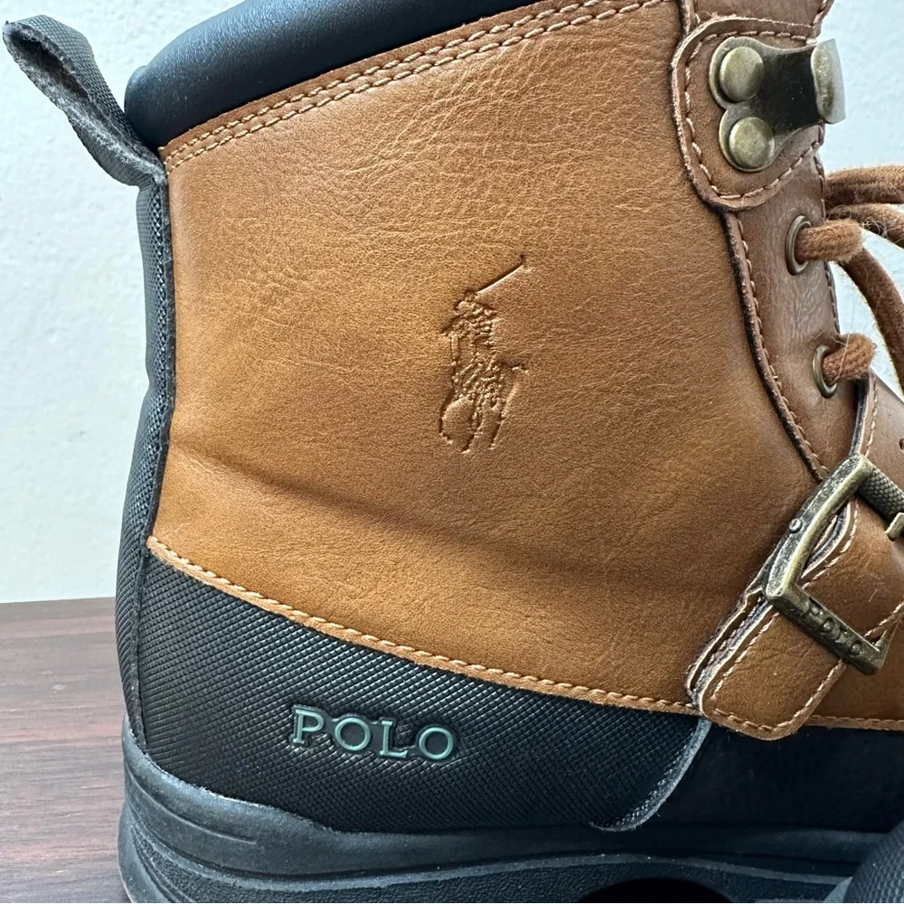 Polo Ralph Lauren Colbey Mid II Boots, Size 4, Youth, Kids, Two-Tone